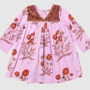 Pink Chicken Courtney Dress | Lavender Poppy | 4